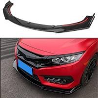 Honda Civic X Facelift Bumper JDM Front Lip - Gloss Black