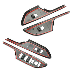 Honda Civic X Carbon Fiber Power Window Panel Trim 2016 - 2021