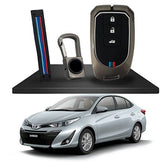 Toyota Corolla 1.6 / Yaris 2025 Metal Zinc Alloy Key Fob / Carbon Fiber Key Cover  2017 2018 2019 2020