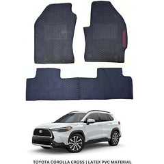 Toyota Corolla Cross Latex Black Floor Mats