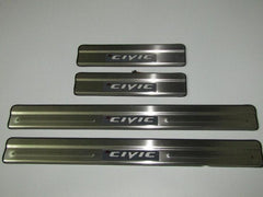 Honda Civic Rebirth LED Sill Plates / Skuff Plates For 2012 2013 2014 2015