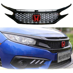 Honda Civic X Piano Black Mugen Grill 2016-2021