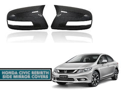 Honda Civic Rebirth Replacement Left Side Mirror Cover For 2012 - 2015