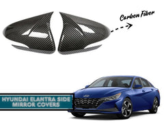 Hyundai Elantra Side Mirror Carbon Fiber Covers  For 2020 2021