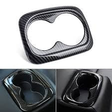 Honda Civic Carbon Fiber Rear Seat Cup Holder Trim For 11th Generation 2022 2023