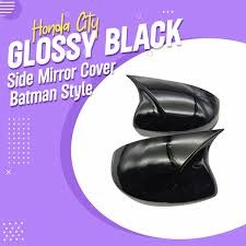 Toyota Corolla Glossy Black Batman Style Side Mirror Covers For 2014 - 2022