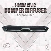 Honda Civic LED Diffuser With Chrome Trim - Matt Carbon Fiber