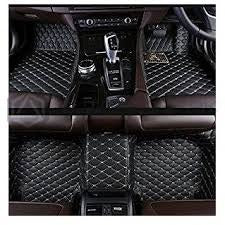 Toyota Land Cruiser FJ200 7D Diamond Floor Mats Black With Black Stitch