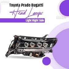 Toyota Prado Bugatti Style LED Headlights  - Model 2009-2020