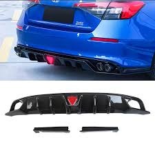 Civic 2022+ JDM Style Gloss Black Rear Bumper Diffuser 11th Gen