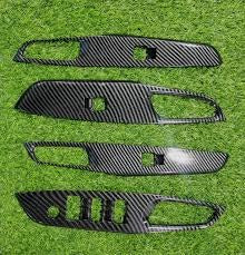 Toyota Yaris Carbon Fiber Power Window Trim 2019 - 2023