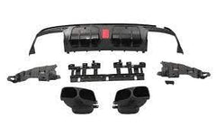 Mercedes C Class W205 Brabus Carbon Fiber Rear Diffuser with Brabus Exhaust Tips.