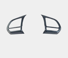 MG HS Carbon Fiber Steering Button Trims - 2 Pcs - For 2020 2021
