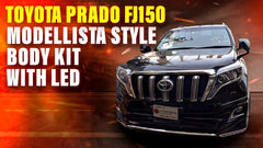 Toyota Prado FJ150 Front Bumper Modellista Style with LED  Model 2009 - 2018