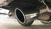 HKS LEGAMAX Side Exit Carbon Fiber Tips Exhaust for Hilux Revo/Rocco