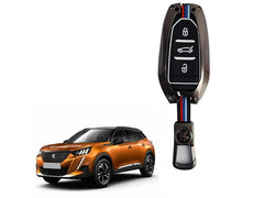 Peugeot 2008 Button Metal Key Fob / Key Cover For 2021 2022 2023