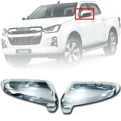 Isuzu D-Max Side Mirrors Chrome Cover For Models 2018 2019 2020 2021