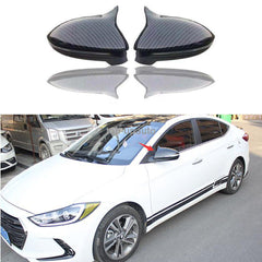 Hyundai Elantra Side Mirrors Covers Batman Style Gloss Black 2025+