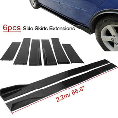 Corolla 2012 Glossy Black Side Lip Splitter 2009 - 2013