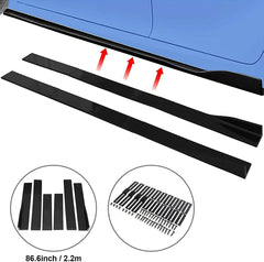 Corolla 2012 Glossy Black Side Lip Splitter 2009 - 2013