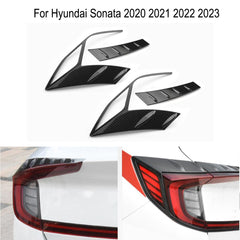 Hyundai Sonata Carbon Fiber Taillight Cover Trims - 5 pcs For 2021 2022