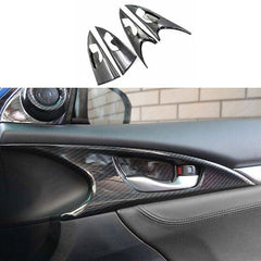 Honda Insight Carbon Fiber Interior Door Handle Trims For 2019 2020 2021
