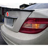 Mercedes W204 C Class/C63 Ducktail Spoiler Gloss Black 2007 - 2013