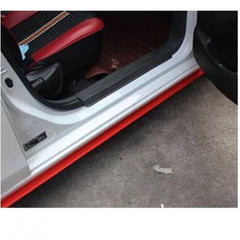 SAMURAI Red and Carbon Fiber 3M 2.5 Meter Universal Car Bumper Lips / Side Skirts / Diffuser