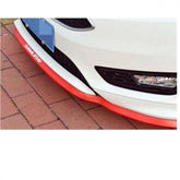 SAMURAI Red and Black 3M 2.5 Meter Universal Car Bumper Lips / Side Skirts / Diffuser