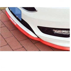 SAMURAI Red and Black 3M 2.5 Meter Universal Car Bumper Lips / Side Skirts / Diffuser