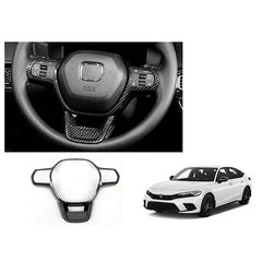 Civic 2022+ Carbon Fiber Steering Cover Leather