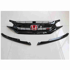 Honda Civic X Type R Grill - Piano Black