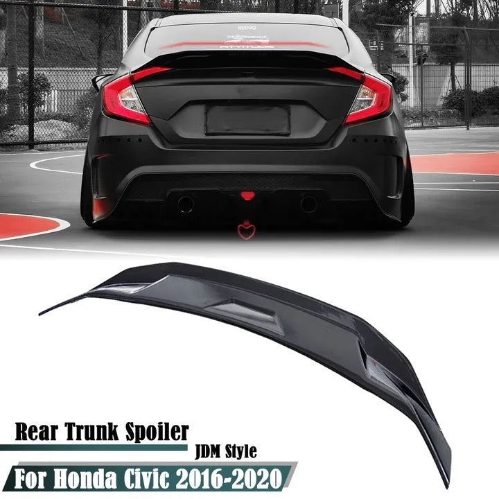 Honda Civic X Gloss Black DuckTail Spoiler V2 2016 - 2021