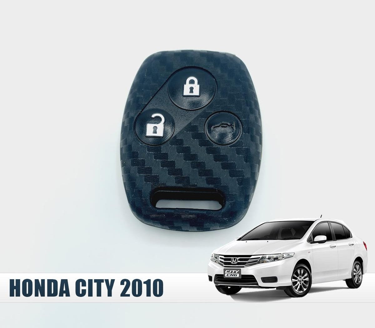 Honda City Carbon Fiber Key Fob / Key Cover For 2008 - 2020
