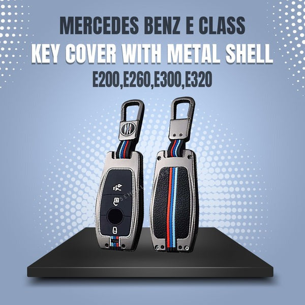 Mercedes Benz E-Class E200 , E260 , E300 ,E320 Metal Key Fob / Key Cover For 2016 - 2020