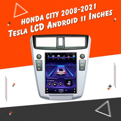 Honda City Tesla Style IPS Display Lcd Multimedia System Android - Model 2008-2020