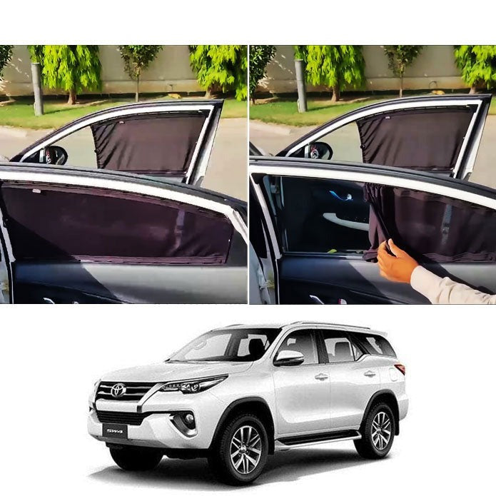 Toyota Fortuner Sun Shades Premium Quality For 2016 - 2021