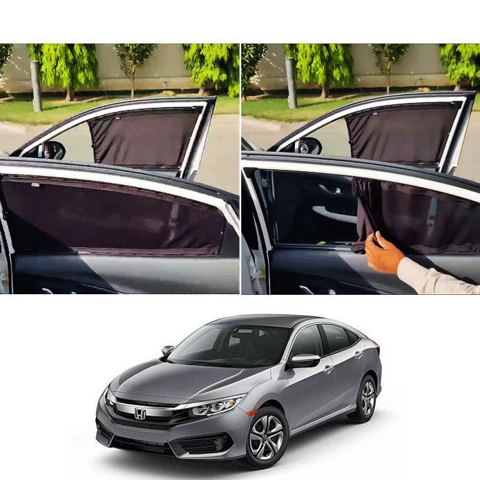 Honda Civic X Sun Shades Premium Quality For 2016 - 2021