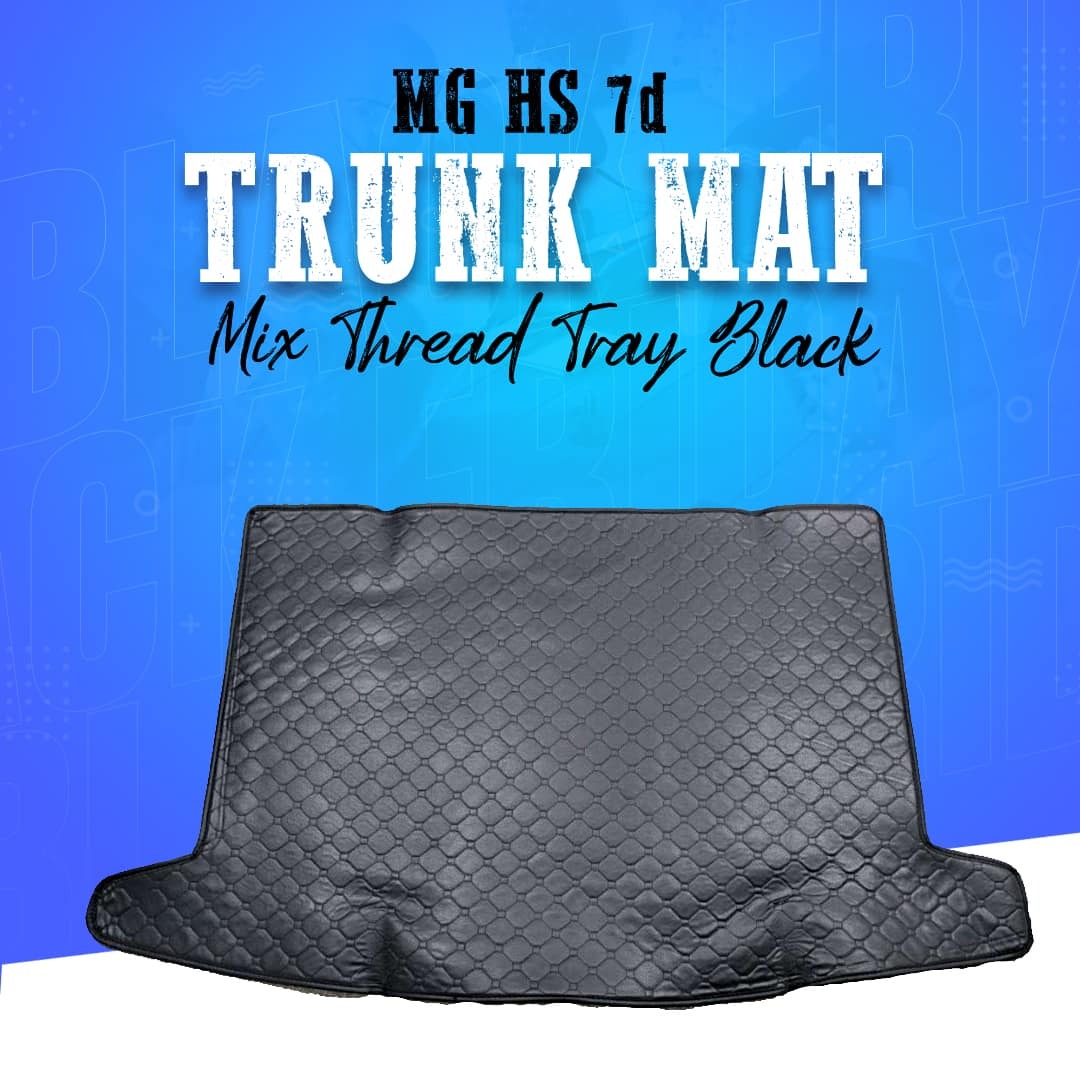 MG HS 7D Full 8 Pcs Horizontal Lining Floor Mats and Diamond Trunk Mats For 2020 2021 2022