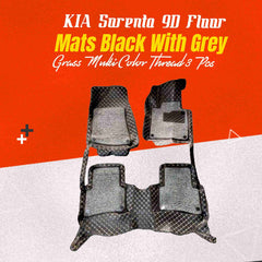 KIA Sportage 9D Floor Mats Black With Black Grass For Models 2020 2021