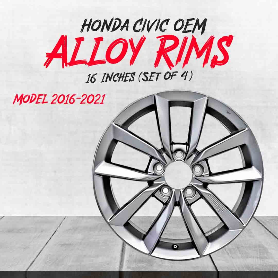 Honda Civic X 16 Inch OEM Rims Facelift 2020 2021 For Models 2016 - 2021