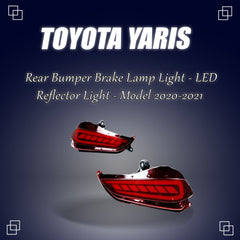 Toyota Yaris LED Rear Bumper Sequential DRLs For 2020 2021 2022
