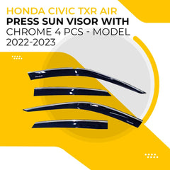 Honda Civic Reborn Air Press / Sun Visor With Chrome For 2006 - 2011