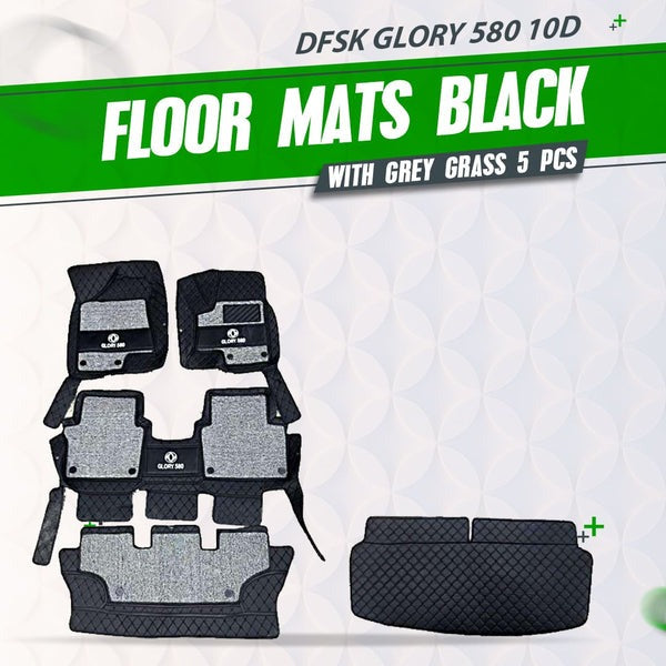 DFSK Glory 580 Pro 10D Black Horizontal Floor Mats For 2020 2021 2022