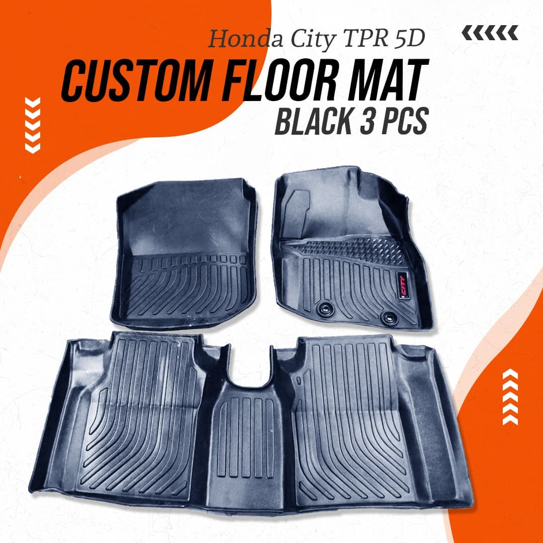 Honda City 2021 TPR Floor Mats (TPR,TPE,TPU)