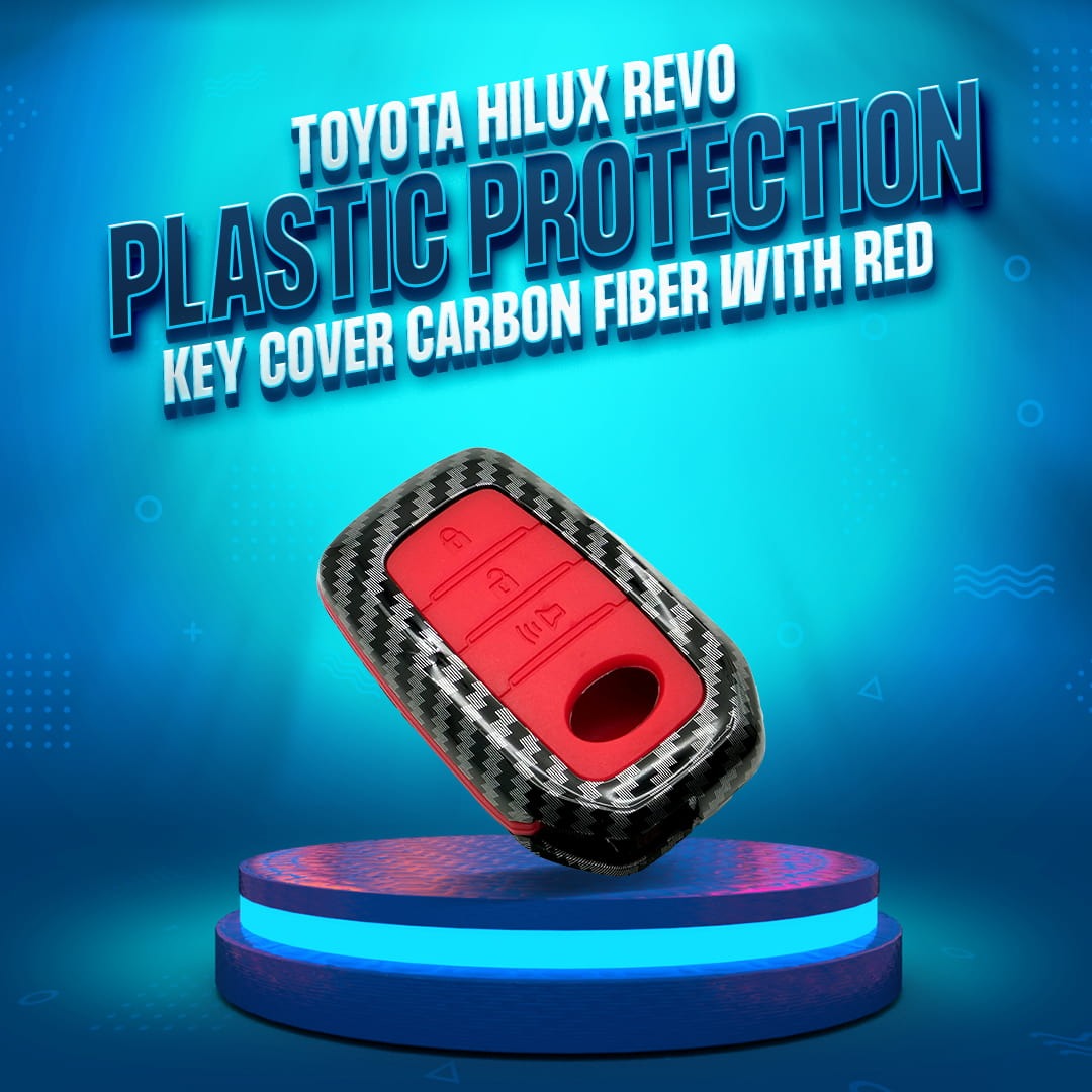 Toyota Hilux Revo Carbon Fiber Key Fob / Key Cover - New Style For 2016 - 2022