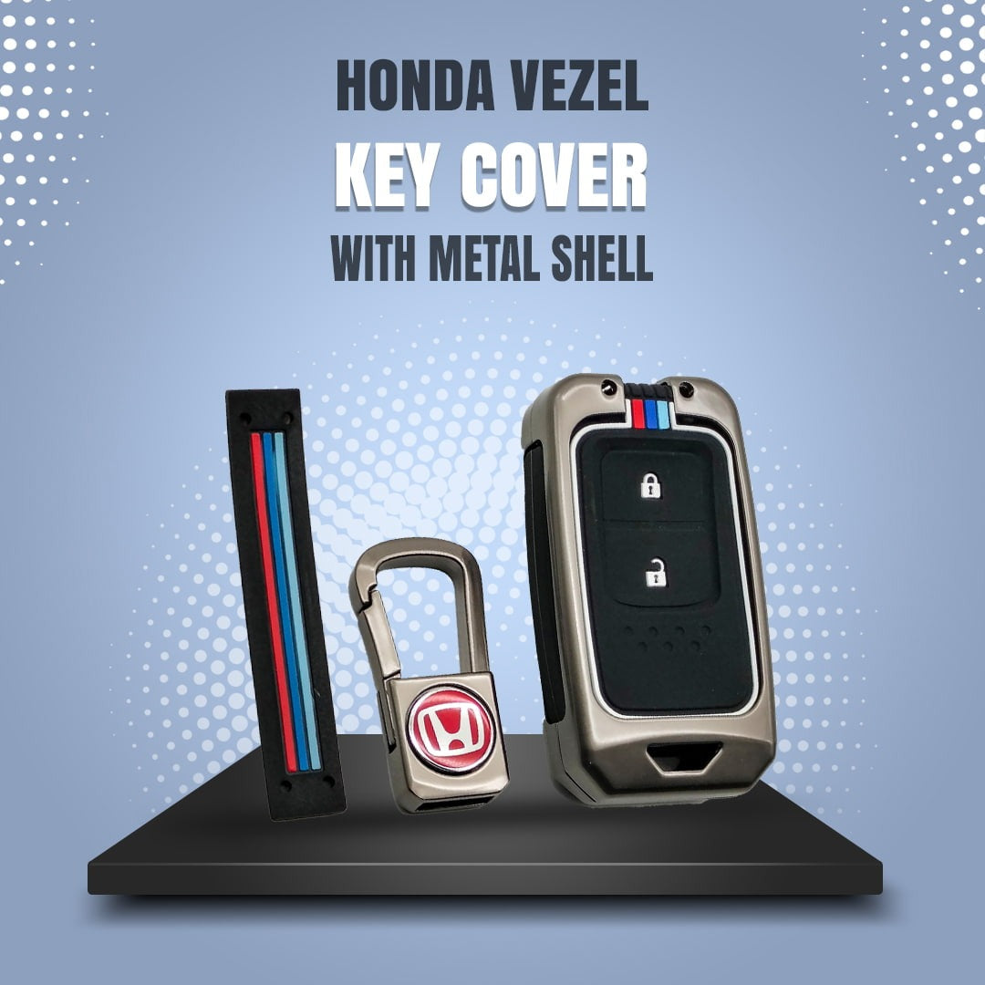 Honda Vezel Metal Key Fob / Key Cover For 2014 2015 2016 2017 2018 2019 2020