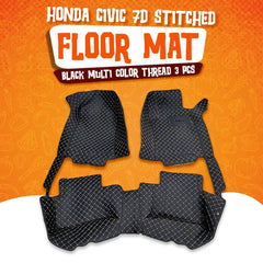 Honda Civic X 7D Lining Floor Mats - Black