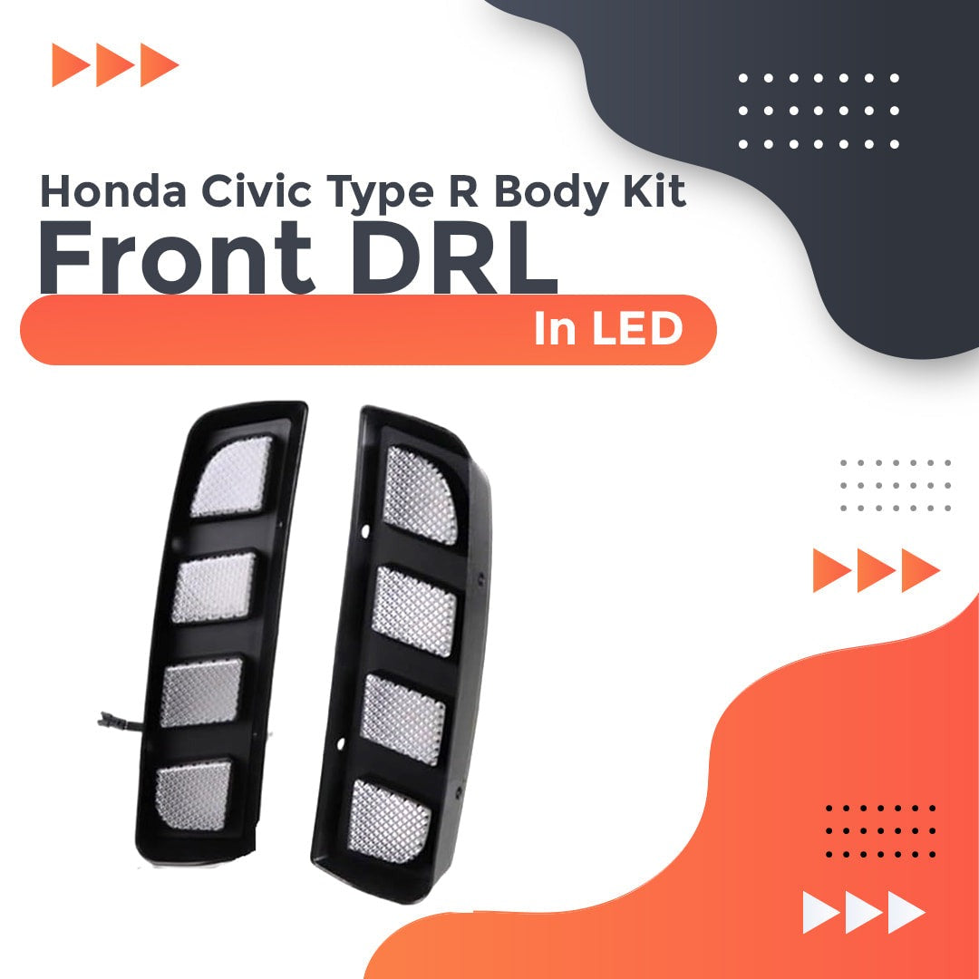 Honda Civic X Type R Front Bumper DRL For 2016 - 2021