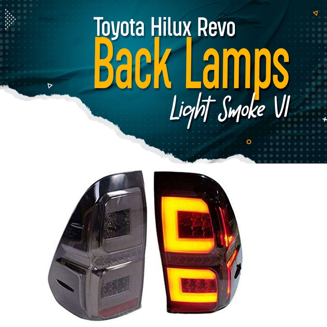 Toyota Hilux Revo LED Tail lights Smoke V1